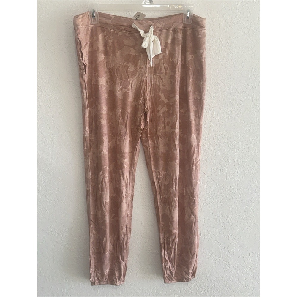 Soma Women's Size Large Long Abstract Camo The Sunday Sweatpant NWT